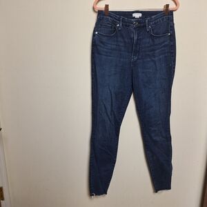 Good American Good Legs Dark Wash High Waist Skinny Jeans 10/30